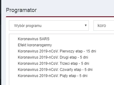 Koronawirus-programator