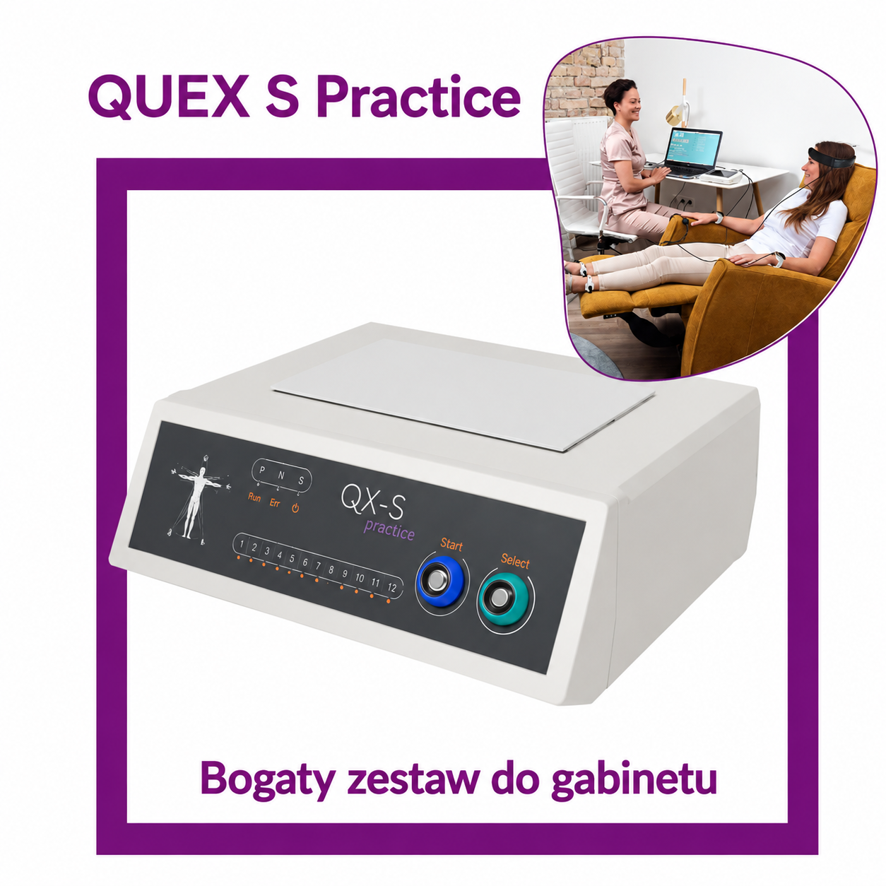QUEX S Practice QUEX S Practice – holistyczny biofeedback dla gabinetu - obrazek 1
