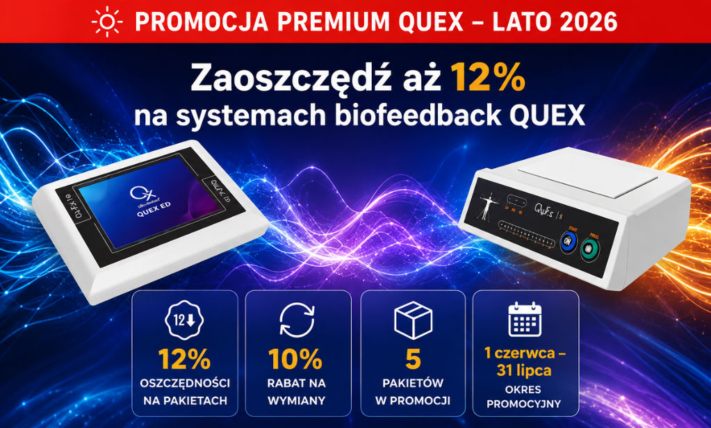 Promocja QUEX – letnia oferta na systemy biofeedback QUEX S i QUEX ED